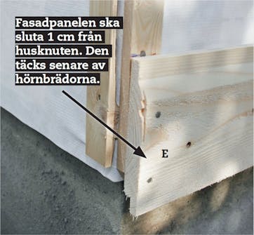 Garage byggsats: Fasadpanel Garage byggsats